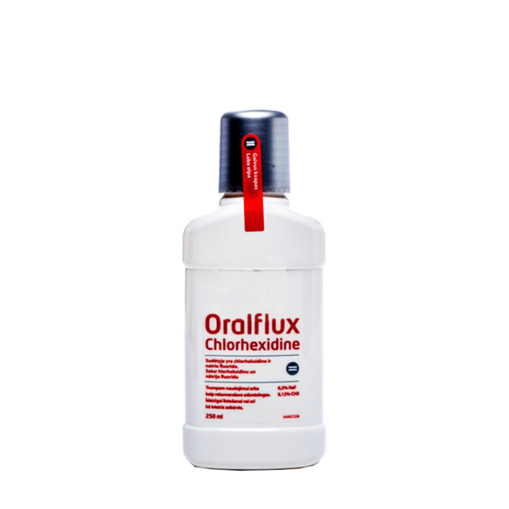 ORALFLUX CHLORHEXIDIN mutes skal. līdzeklis 250ml